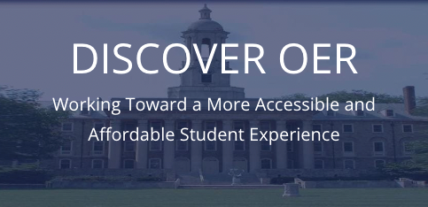 Discover OER, working toward a more accessible and affordable student experience